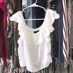 White off the shoulder top